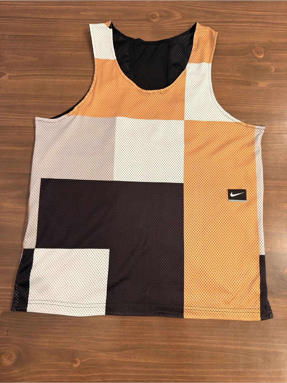 Nike Men’s Reversible Mesh Tank - Black/White/Gold